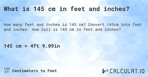 145cm to feet|145 cm in feet and inches